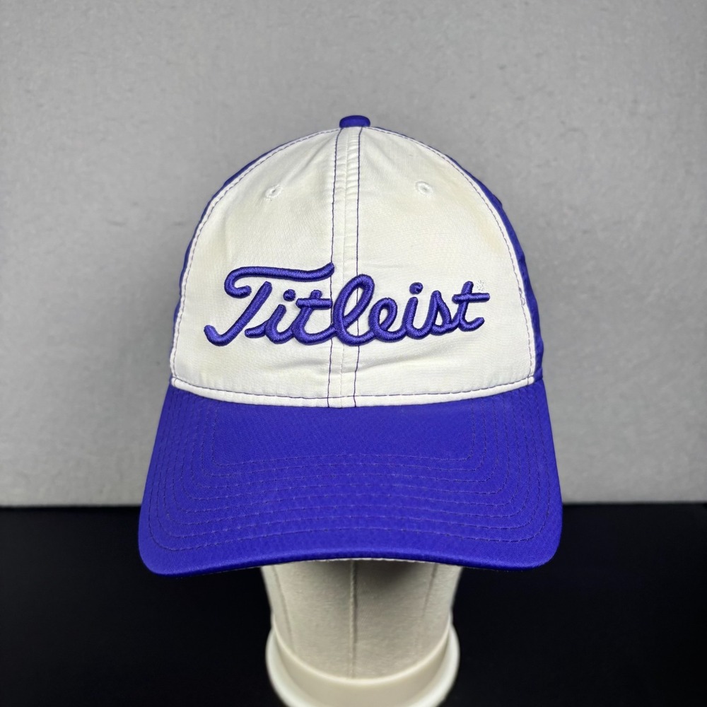 Titleist Performance Golf Hat Baseball Cap Puple White OSFM Adjustable Spellout